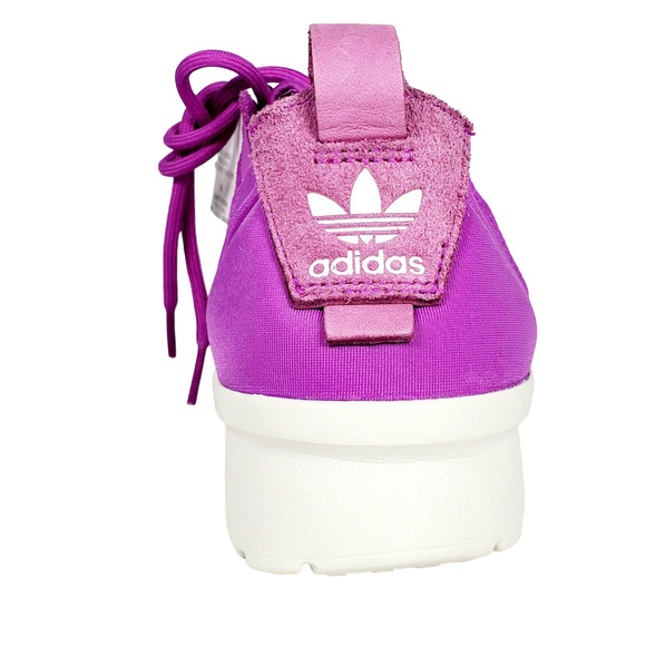 adidas Originals ZX Flux ADV Virtue W Running Shoes Size 9.5 Shock Purple/White - Picture 5 of 7